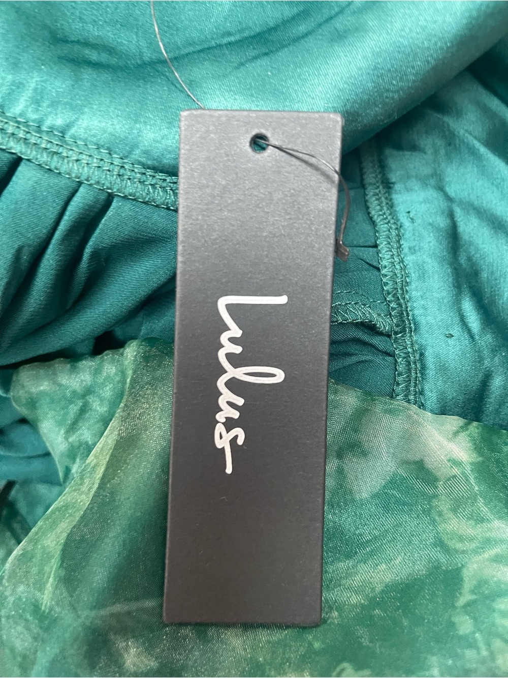 Lulus Romance That Wows V-Neck Organza Maxi Dress Green Floral Print - Picture 12 of 16